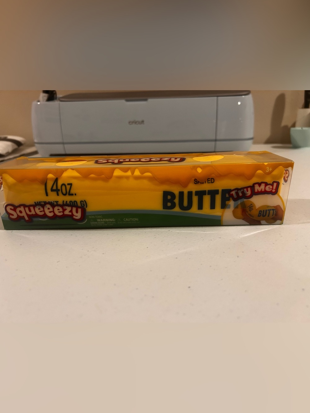 Squeeezy Yellow Butter squishy. New.